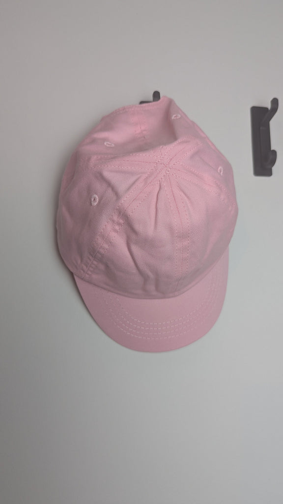 NEW M&S Plain Pink Kids Baseball Cap - Girls 12-18 Months Little Ones Preloved Used, Preloved, Preworn Baby, Girls & Boys Clothes. Kids & Children's second hand Clothing UK Online. Cheap affordable. Brands including Next, Joules, Nutmeg Morrisons, TU, F&F, H&M.