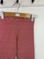 NEW M*S Red Striped Leggings - Girls 2 - 3 Years - Little Ones Preloved. Second Hand Children's & Preloved Baby, Kids, Girls & Boys Clothes. UK online
