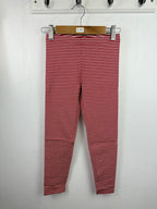 NEW M*S Red Striped Leggings - Girls 5 - 6 Years - Little Ones Preloved. Second Hand Children's & Preloved Baby, Kids, Girls & Boys Clothes. UK online
