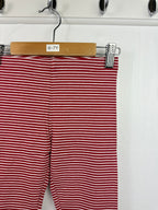 NEW M*S Red Striped Leggings - Girls 6 - 7 Years - Little Ones Preloved. Second Hand Children's & Preloved Baby, Kids, Girls & Boys Clothes. UK online