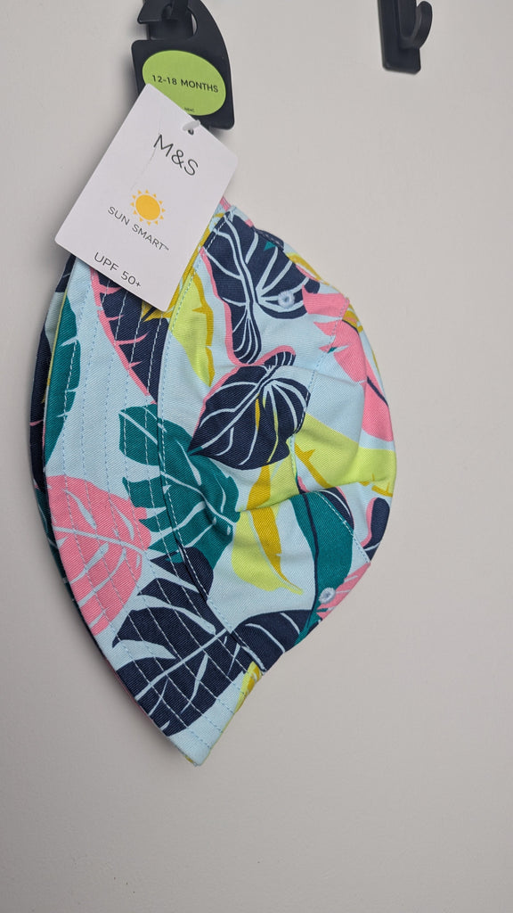 NEW M&S Tropical Leaf Bucket Hat - Unisex 12-18 Months Little Ones Preloved Used, Preloved, Preworn & Second Hand Baby, Kids & Children's Clothing UK Online. Cheap affordable. Brands including Next, Joules, Nutmeg Morrisons, TU, F&F, H&M.