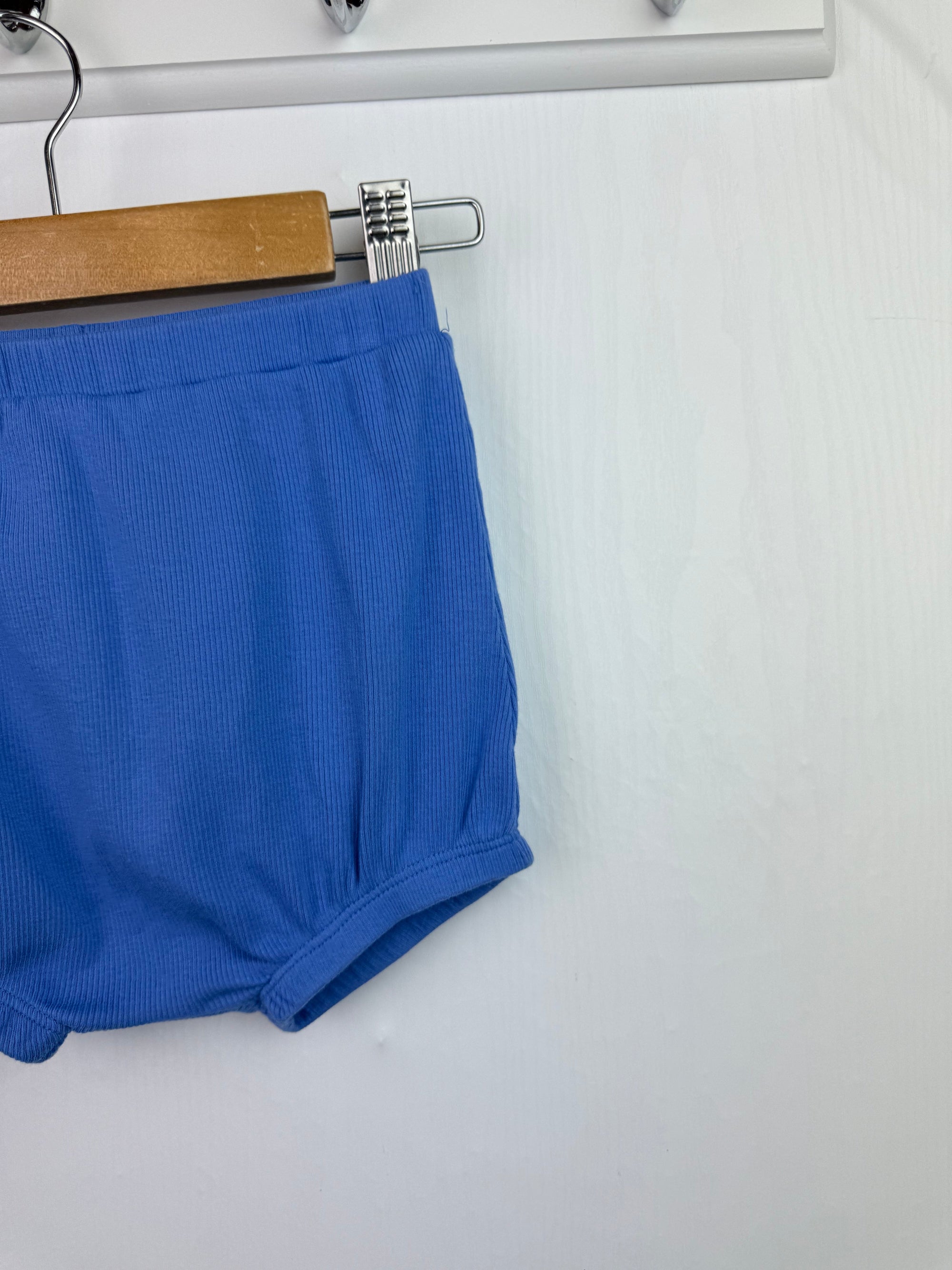 NEW Next Blue Ribbed Shorts - Unisex 12 - 18 Months - Little Ones Preloved. Second Hand Children's & Preloved Baby, Kids, Girls & Boys Clothes. UK online