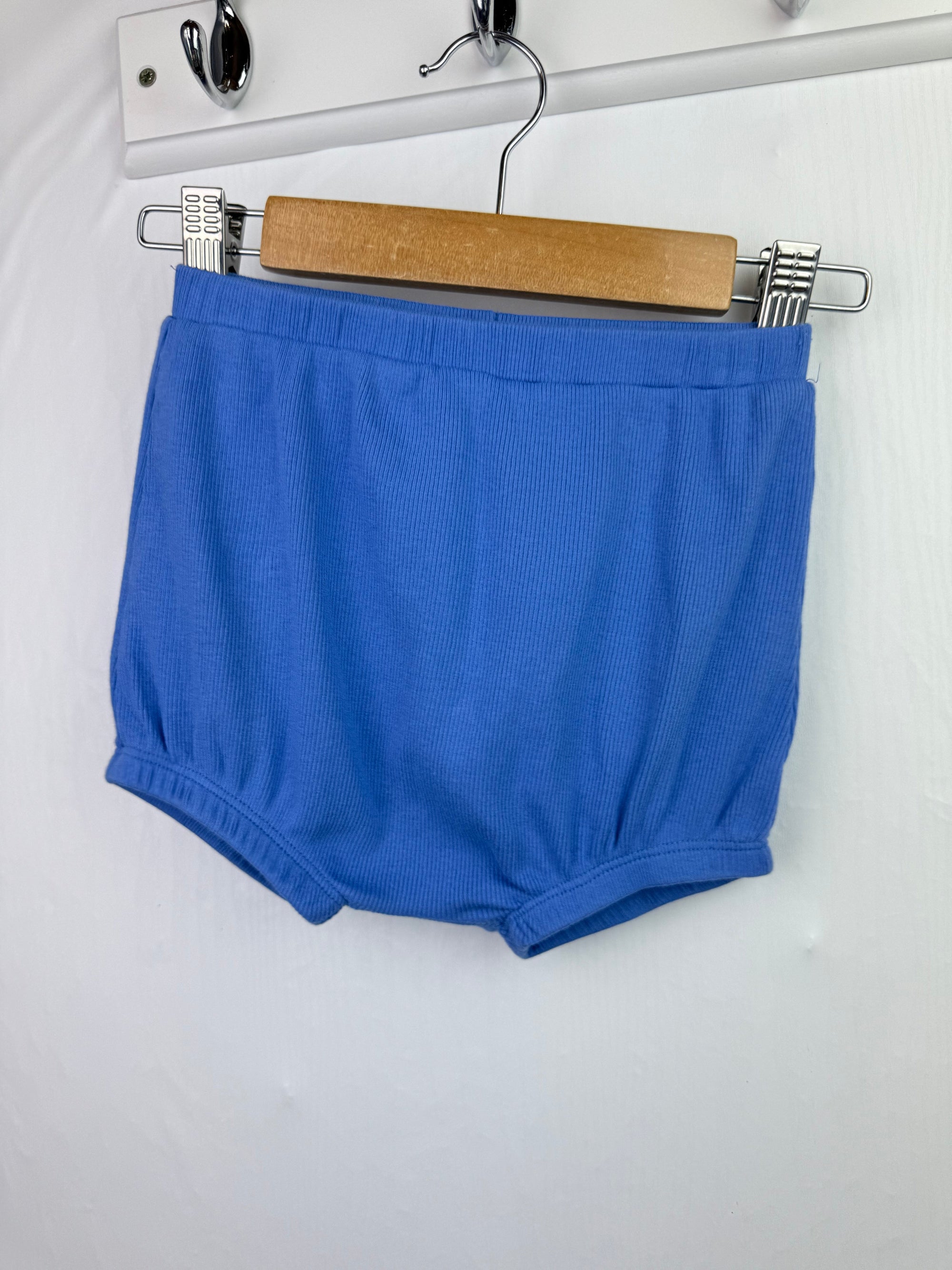 NEW Next Blue Ribbed Shorts - Unisex 12 - 18 Months - Little Ones Preloved. Second Hand Children's & Preloved Baby, Kids, Girls & Boys Clothes. UK online