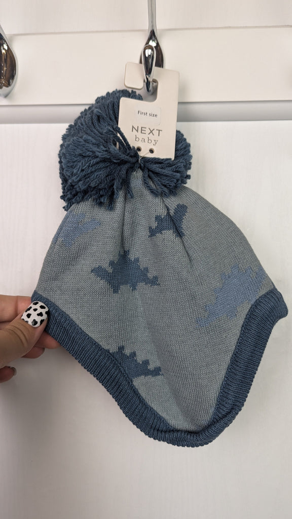 NEW Next Dinosaur Winter Hat - Boys Newborn First Size Next Used, Preloved, Preworn & Second Hand Baby, Kids & Children's Clothing UK Online. Cheap affordable. Brands including Next, Joules, Nutmeg Morrisons, TU, F&F, H&M.