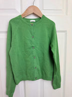 NEW Next Green Fine Knit Cardigan - Girls 9 Years - Little Ones Preloved. Second Hand Children's & Preloved Baby, Kids, Girls & Boys Clothes. UK online