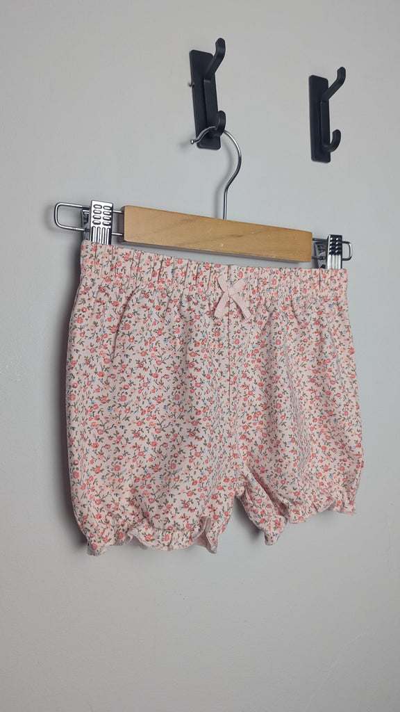 NEW Next Pink Floral Shorts - Girls 6-9 Months Little Ones Preloved Used, Preloved, Preworn & Second Hand Baby, Kids & Children's Clothing UK Online. Cheap affordable. Brands including Next, Joules, Nutmeg Morrisons, TU, F&F, H&M.