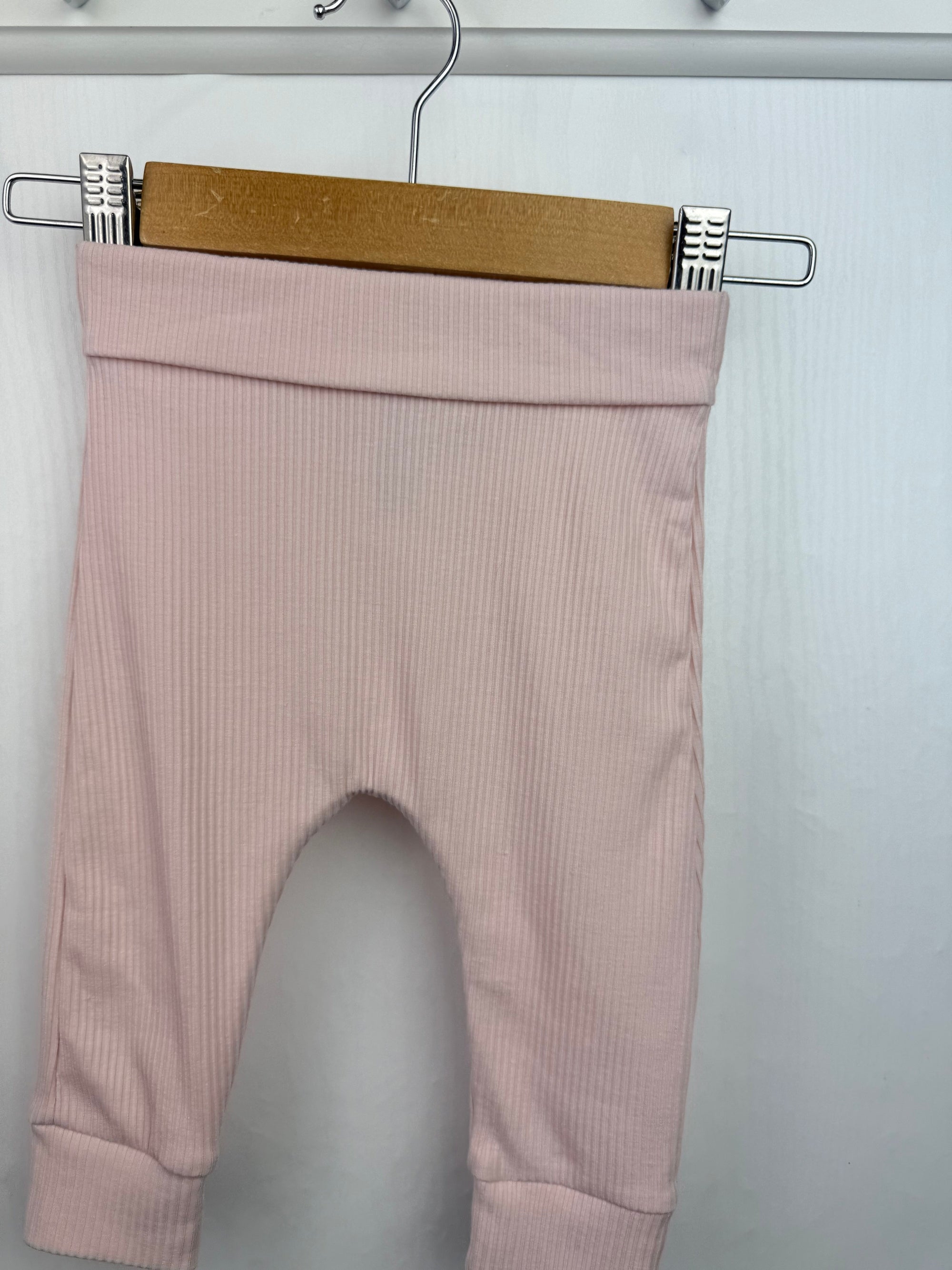 NEW Next Pink Ribbed Leggings - Baby Girls 3 - 6 Months - Little Ones Preloved. Second Hand Children's & Preloved Baby, Kids, Girls & Boys Clothes. UK online