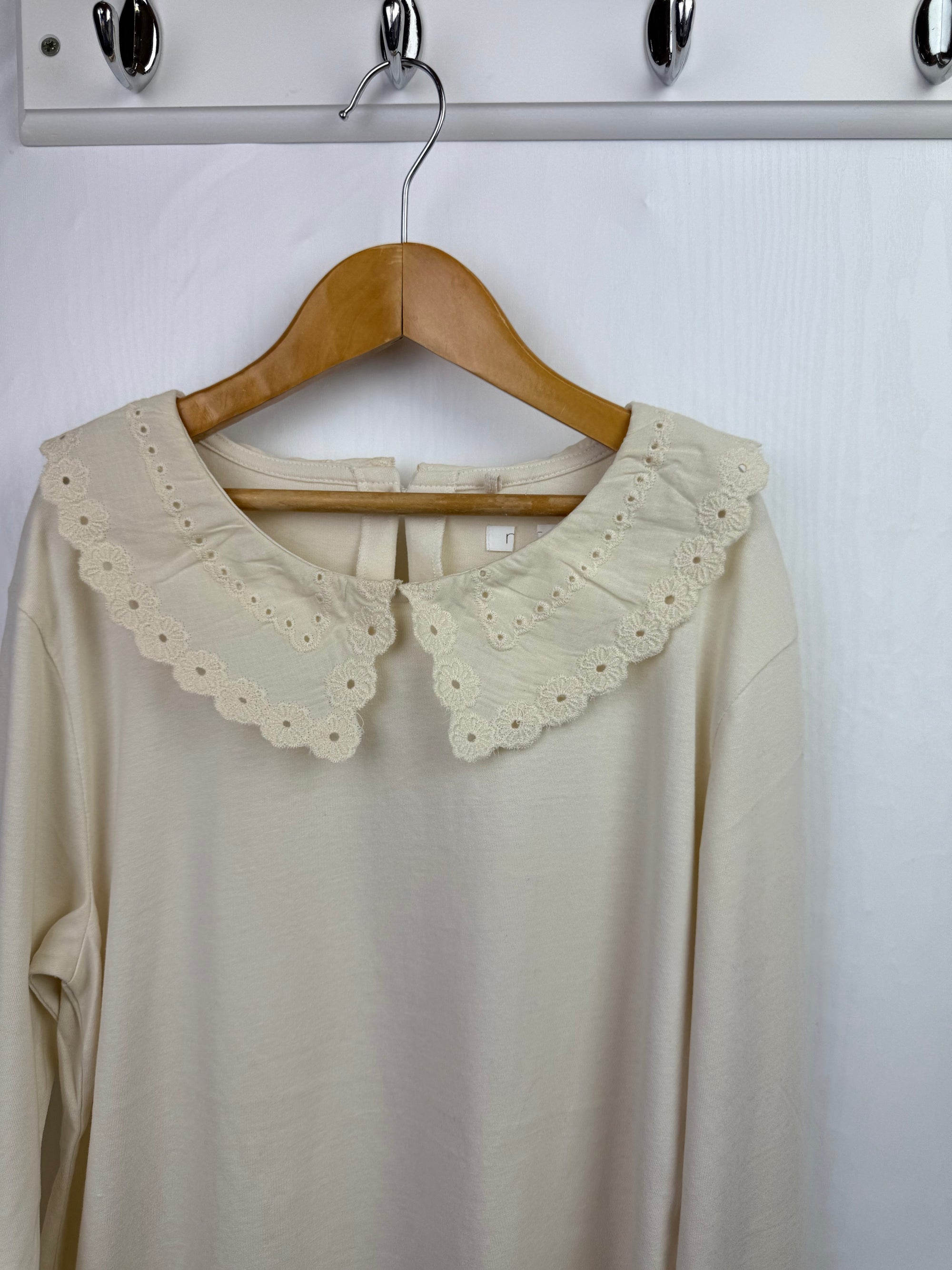 NEW N*xt Cream Eyelet Long Sleeve Top - Girls 3 - 14 Years - Little Ones Preloved. Second Hand Children's & Preloved Baby, Kids, Girls & Boys Clothes. UK online