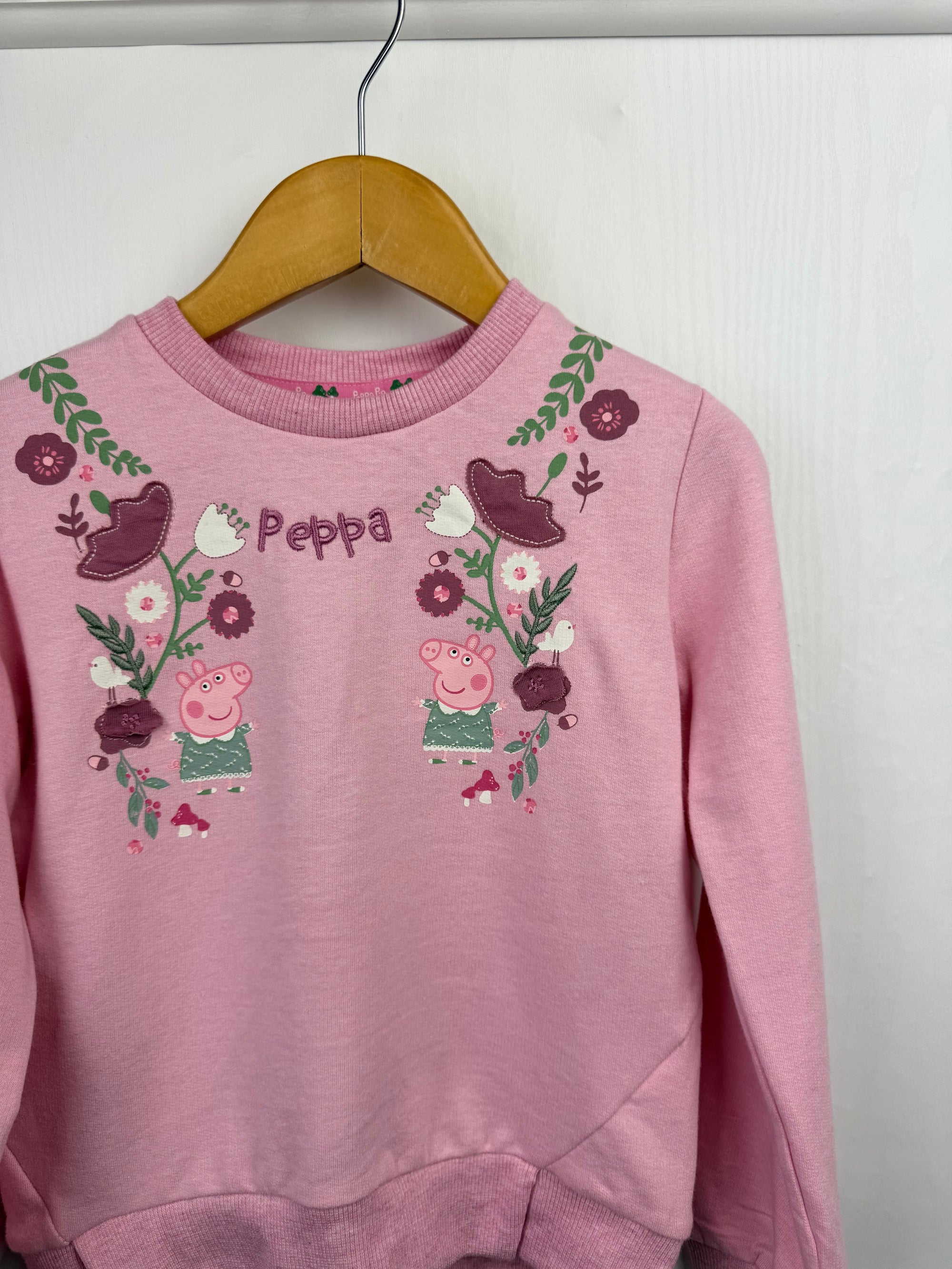 NEW Peppa Pig Pink Floral Jumpers - Little Ones Preloved. Second Hand Children's & Preloved Baby, Kids, Girls & Boys Clothes. UK online