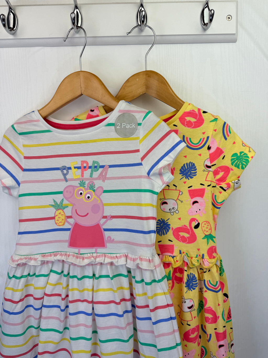 NEW Peppa Pig Twin Pack dresses - Girls 2 - 3 Years - Little Ones Preloved. Second Hand Children's & Preloved Baby, Kids, Girls & Boys Clothes. UK online
