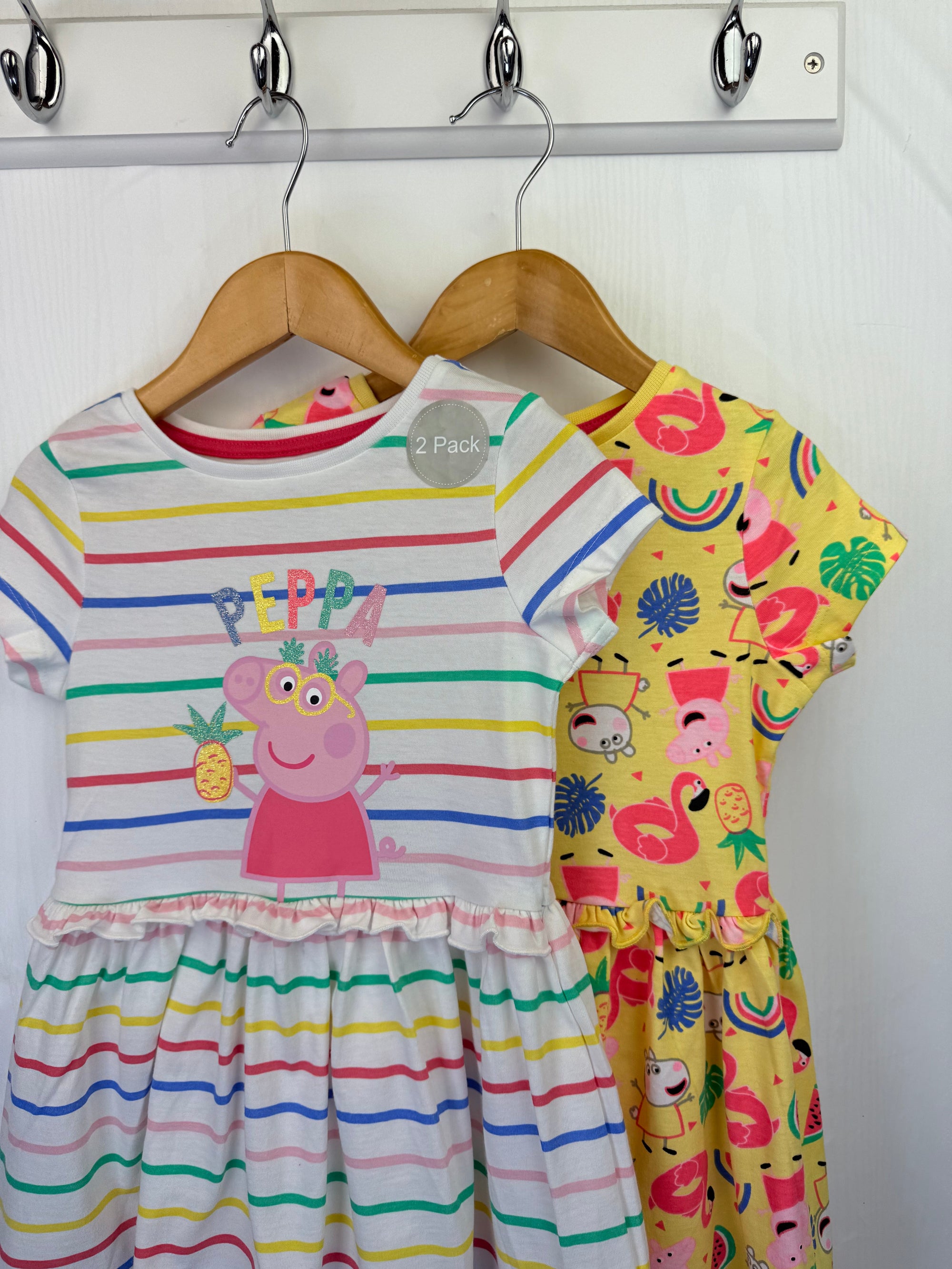 NEW Peppa Pig Twin Pack dresses - Girls 2 - 3 Years - Little Ones Preloved. Second Hand Children's & Preloved Baby, Kids, Girls & Boys Clothes. UK online