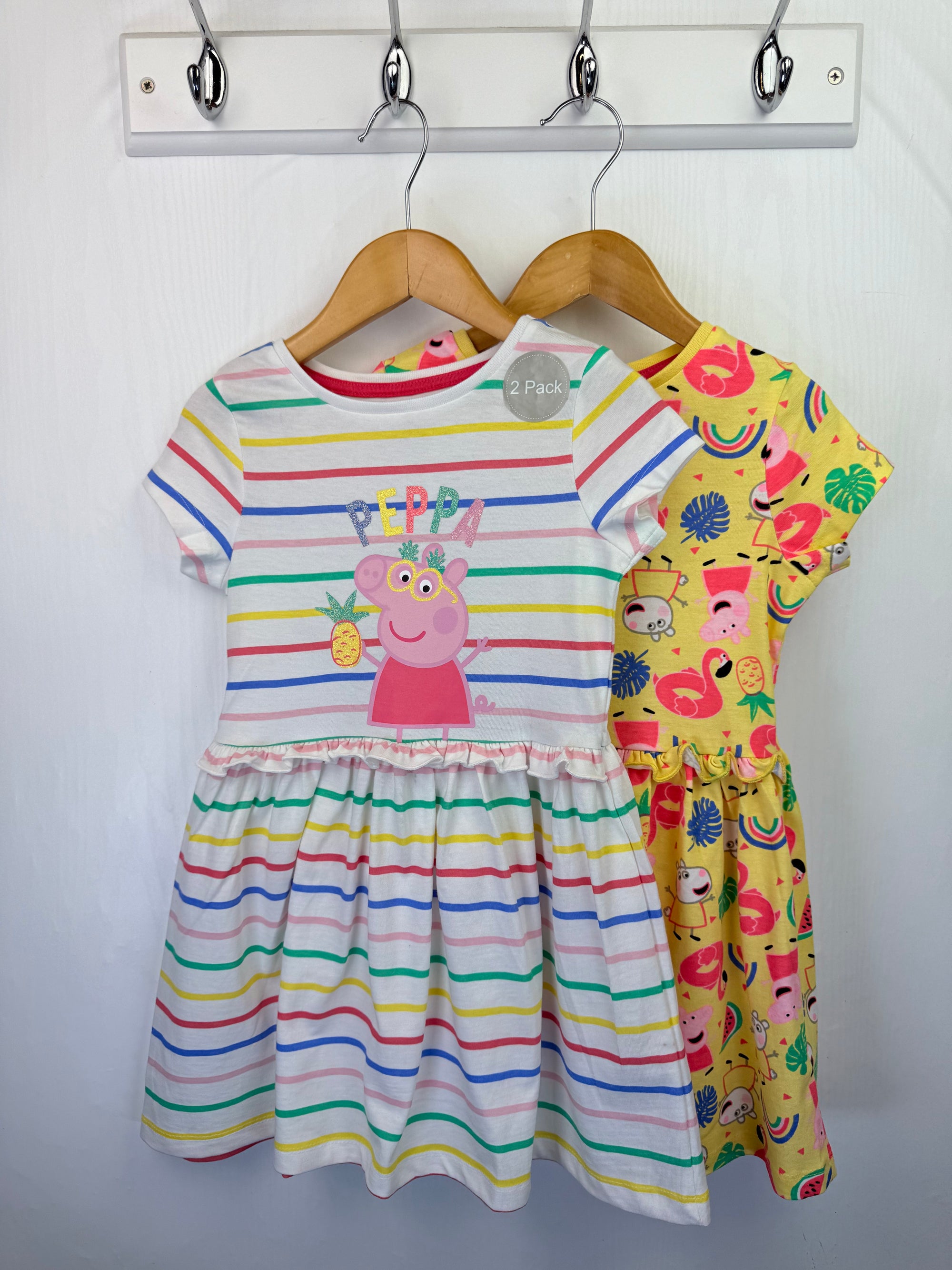 NEW Peppa Pig Twin Pack dresses - Girls 2 - 3 Years - Little Ones Preloved. Second Hand Children's & Preloved Baby, Kids, Girls & Boys Clothes. UK online