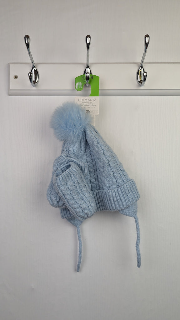 New Primark Blue Hat & Gloves Set - Baby Boys 12-24 Months Little Ones Preloved Used, Preloved, Preworn & Second Hand Baby, Kids & Children's Clothing UK Online. Cheap affordable. Brands including Next, Joules, Nutmeg Morrisons, TU, F&F, H&M.