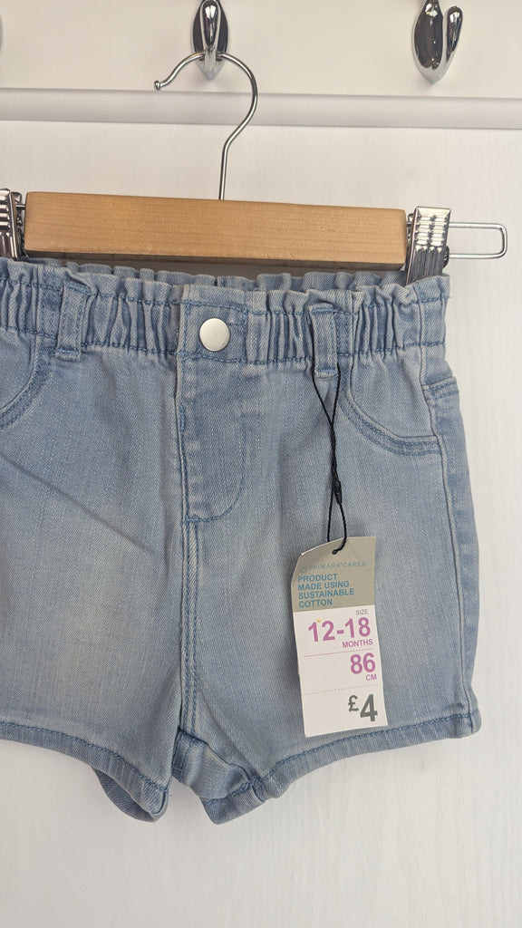 NEW Primark Denim Shorts - Unisex 12-18 Months Primark Used, Preloved, Preworn & Second Hand Baby, Kids & Children's Clothing UK Online. Cheap affordable. Brands including Next, Joules, Nutmeg Morrisons, TU, F&F, H&M.