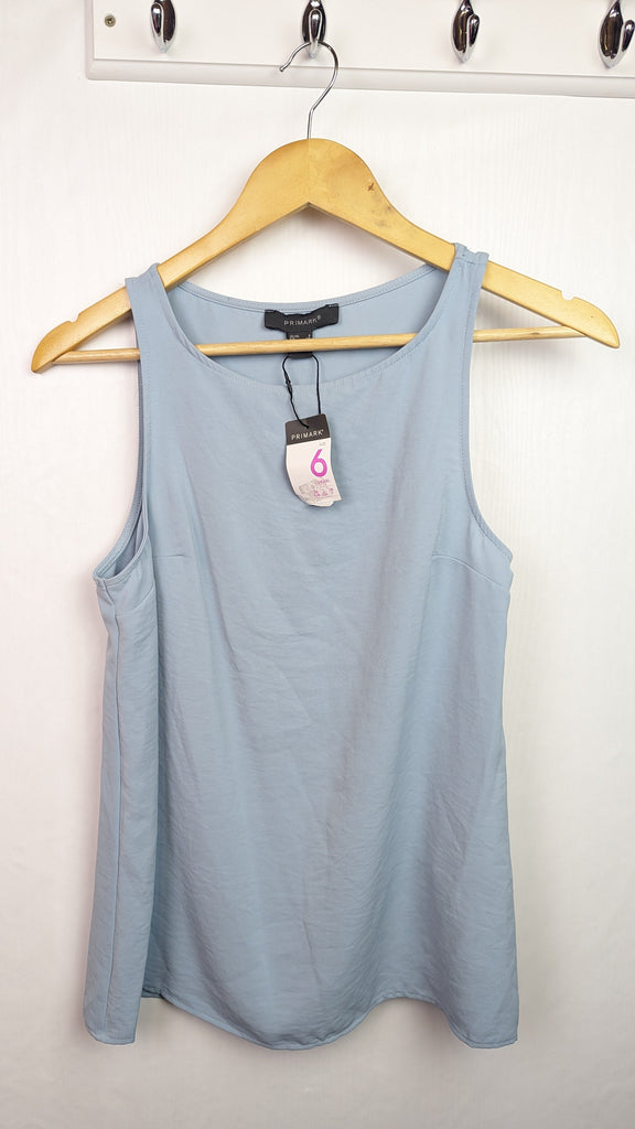 NEW Primark Ladies Blue Vest Top - Size 6 Primark Used, Preloved, Preworn & Second Hand Baby, Kids & Children's Clothing UK Online. Cheap affordable. Brands including Next, Joules, Nutmeg Morrisons, TU, F&F, H&M.