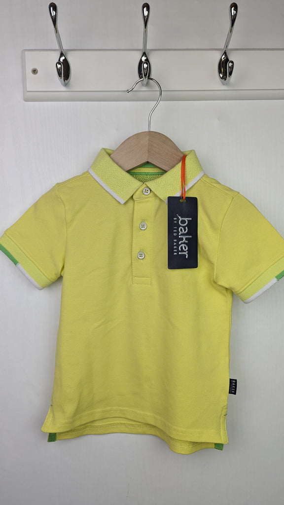 NEW Ted Baker Yellow Polo Top - Boys 12-18 Months Little Ones Preloved Used, Preloved, Preworn & Second Hand Baby, Kids & Children's Clothing UK Online. Cheap affordable. Brands including Next, Joules, Nutmeg Morrisons, TU, F&F, H&M.