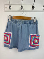 NEW TU Denim Crochet Shorts - Girls 5 - 6 Years - Little Ones Preloved. Second Hand Children's & Preloved Baby, Kids, Girls & Boys Clothes. UK online