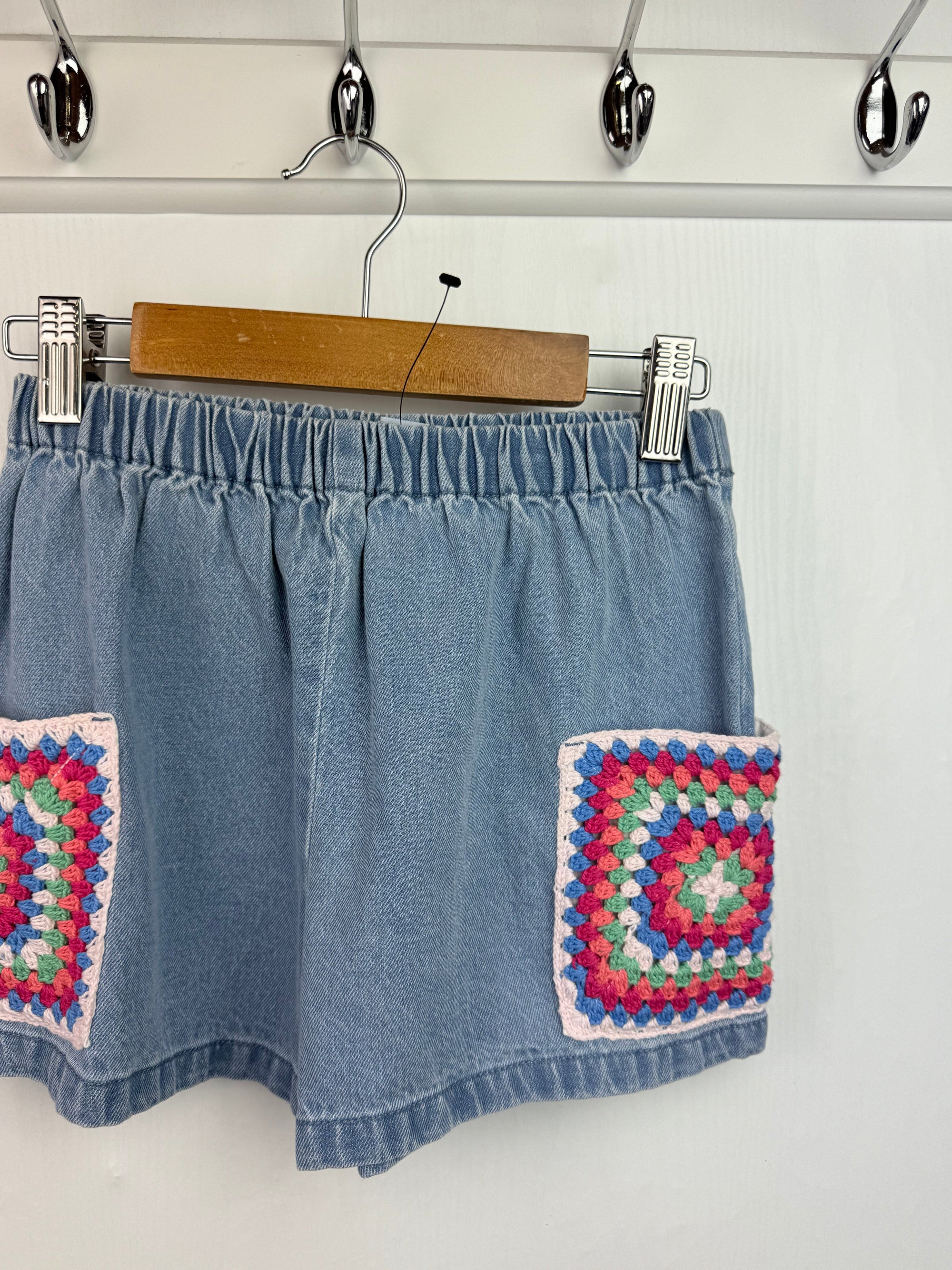 NEW TU Denim Crochet Shorts - Girls 5 - 6 Years - Little Ones Preloved. Second Hand Children's & Preloved Baby, Kids, Girls & Boys Clothes. UK online