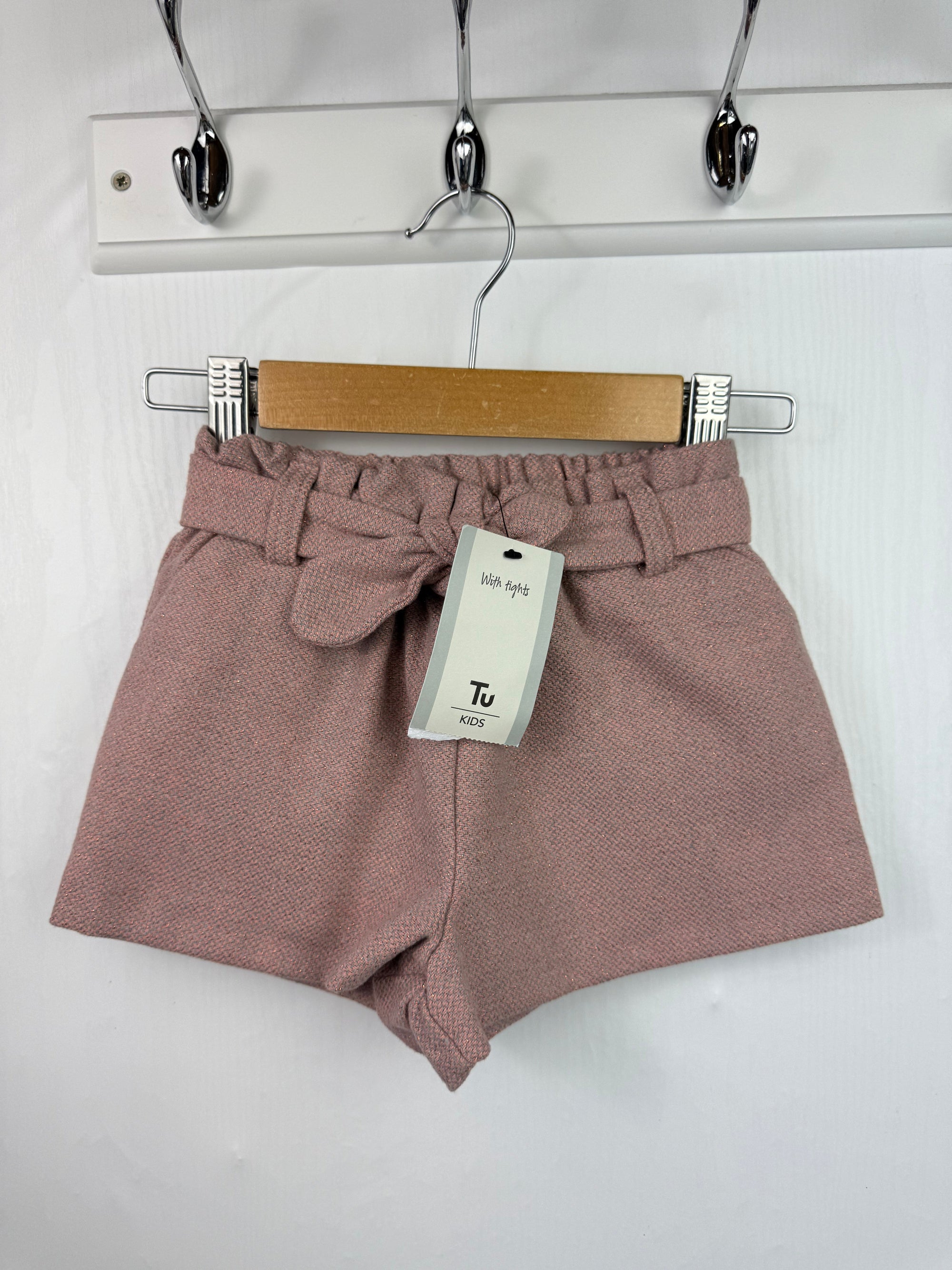 NEW TU Pink Tweed Shorts - Girls 18 - 24 Months - Little Ones Preloved. Second Hand Children's & Preloved Baby, Kids, Girls & Boys Clothes. UK online