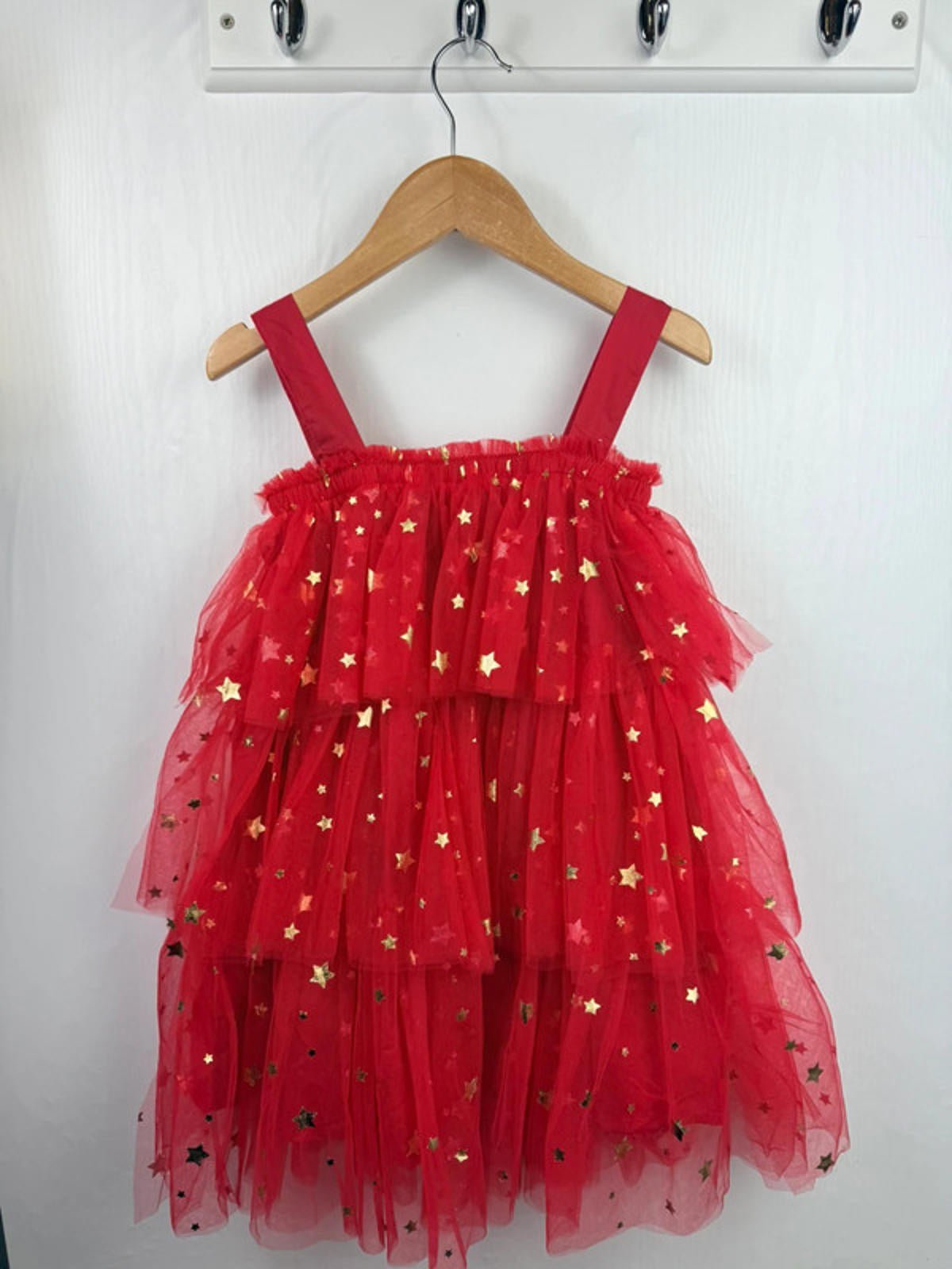 NEW Unbranded Christmas Tree PomPom Dress - Girls 3 - 4 Years - Little Ones Preloved. Second Hand Children's & Preloved Baby, Kids, Girls & Boys Clothes. UK online