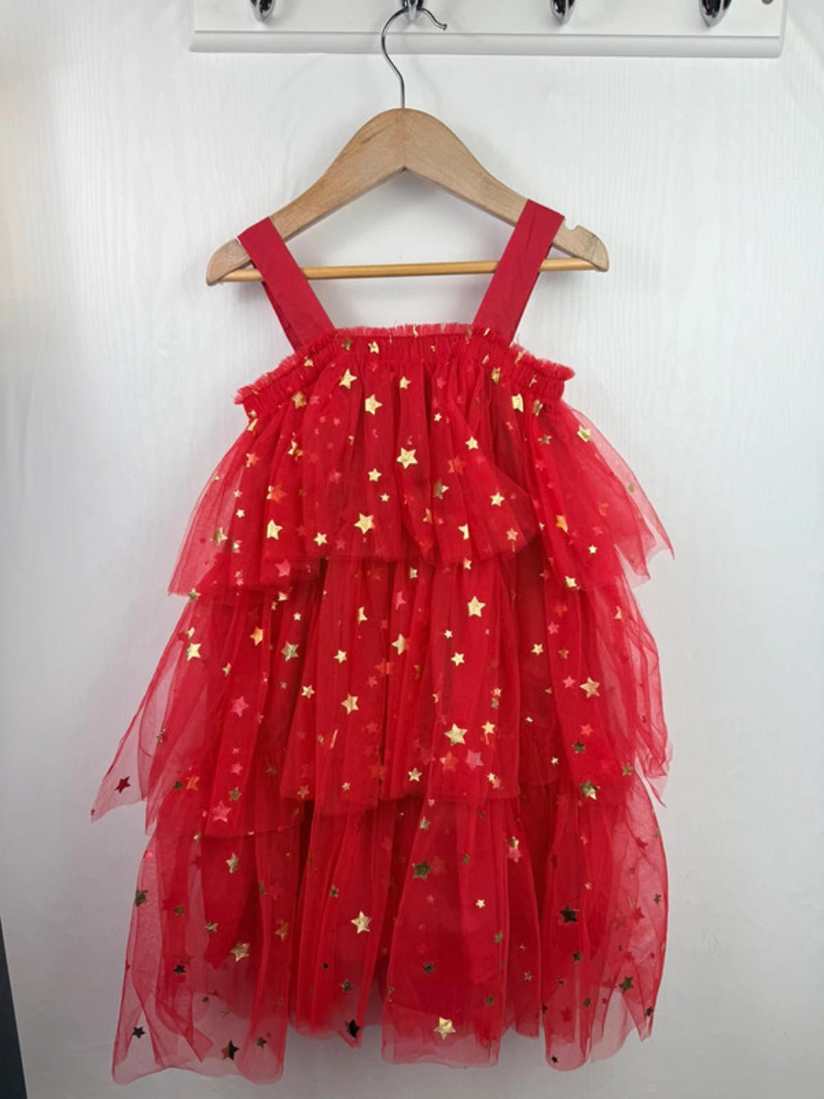 New Unbranded Christmas Tree PomPom Dress - Girls 4 - 5 Years - Little Ones Preloved. Second Hand Children's & Preloved Baby, Kids, Girls & Boys Clothes. UK online