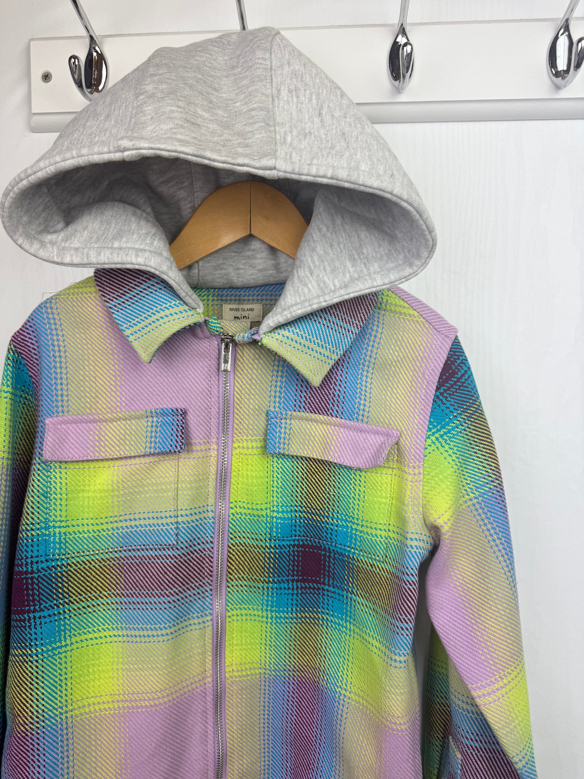 NEW Zara Multicolour Hooded Shacket - Boys 4 - 5 Years - Little Ones Preloved. Second Hand Children's & Preloved Baby, Kids, Girls & Boys Clothes. UK online