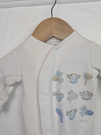 Next Animals Sleepsuit - Baby Boys 0 - 1 Months - Little Ones Preloved. Second Hand Children's & Preloved Baby, Kids, Girls & Boys Clothes. UK online