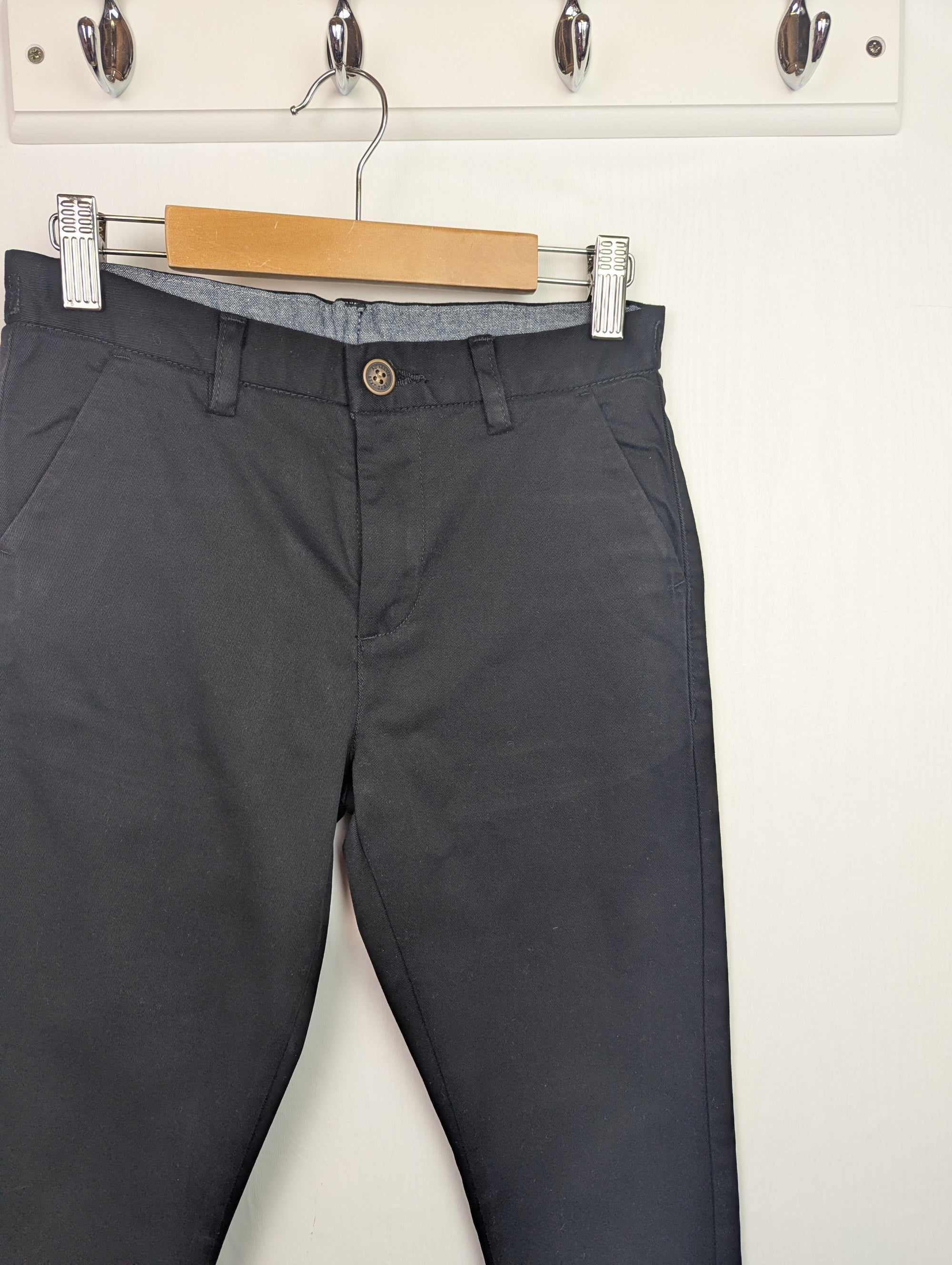 Next Black Chino Trousers - Boys 9 Years - Little Ones Preloved. Second Hand Children's & Preloved Baby, Kids, Girls & Boys Clothes. UK online