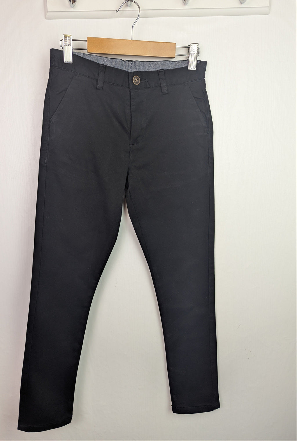 Next Black Chino Trousers - Boys 9 Years - Little Ones Preloved. Second Hand Children's & Preloved Baby, Kids, Girls & Boys Clothes. UK online