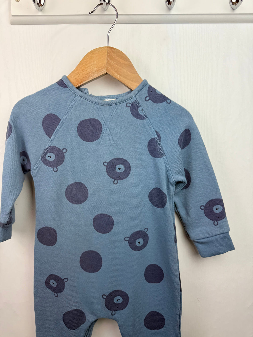 Next Blue Bear Romper - Boys 9 - 12 Months - Little Ones Preloved. Second Hand Children's & Preloved Baby, Kids, Girls & Boys Clothes. UK online
