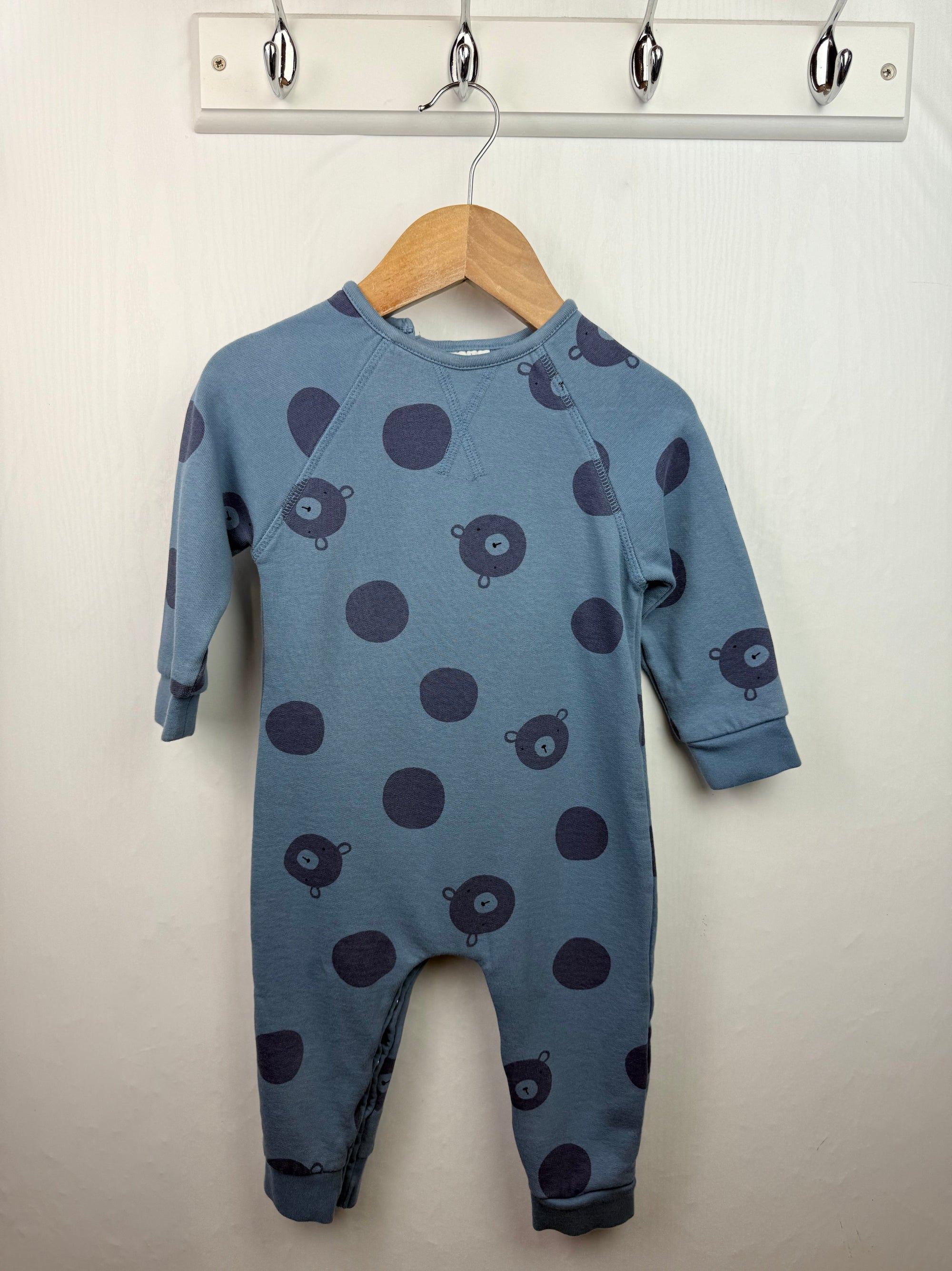 Next Blue Bear Romper - Boys 9 - 12 Months - Little Ones Preloved. Second Hand Children's & Preloved Baby, Kids, Girls & Boys Clothes. UK online
