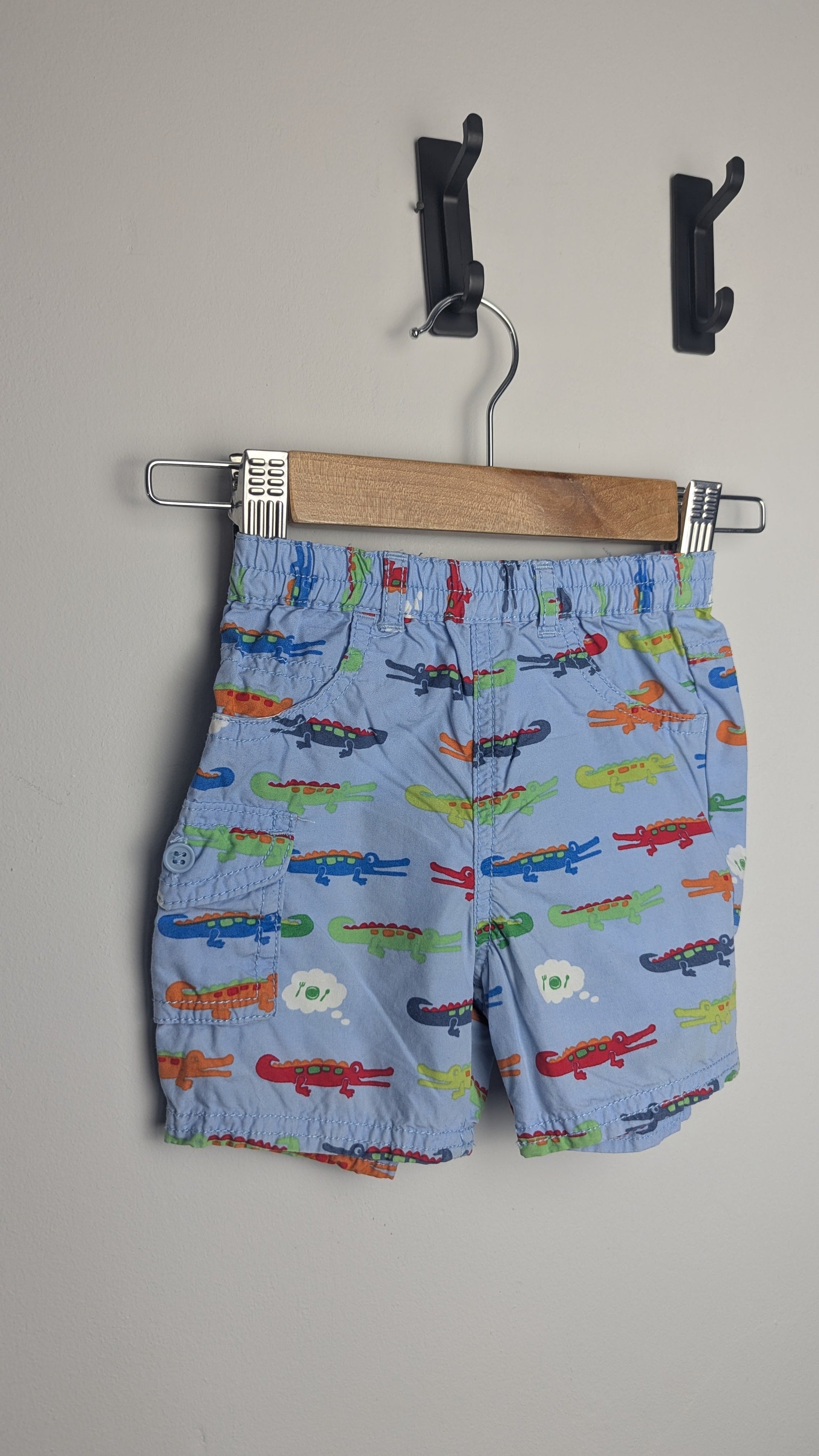 Next Blue Crocodile Shorts - Boys 3 - 6 Months - Little Ones Preloved. Second Hand Children's & Preloved Baby, Kids, Girls & Boys Clothes. UK online