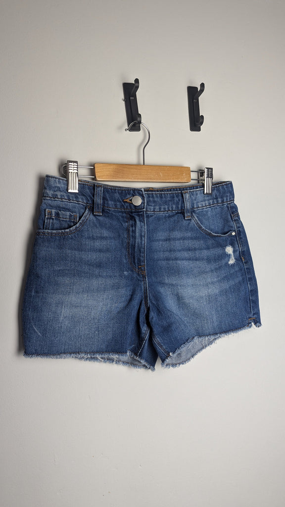 Next Blue Denim Shorts - Girls 12 Years Little Ones Preloved Used, Preloved, Preworn & Second Hand Baby, Kids & Children's Clothing UK Online. Cheap affordable. Brands including Next, Joules, Nutmeg Morrisons, TU, F&F, H&M.