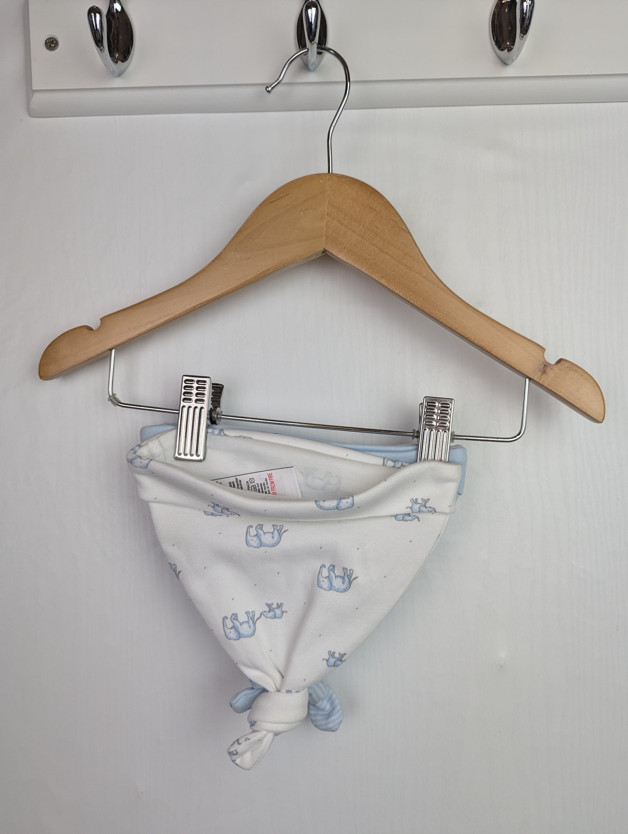 Next Blue Elephant Hats - Baby Boys 0 - 3 Months - Little Ones Preloved. Second Hand Children's & Preloved Baby, Kids, Girls & Boys Clothes. UK online