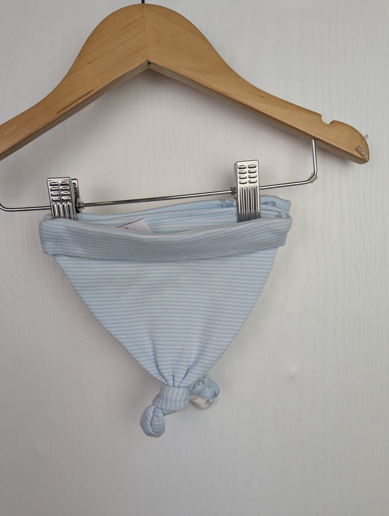 Next Blue Elephant Hats - Baby Boys 0-3 Months Little Ones Preloved Used, Preloved, Preworn Baby, Girls & Boys Clothes. Kids & Children's second hand Clothing UK Online. Cheap affordable. Brands including Next, Joules, Nutmeg Morrisons, TU, F&F, H&M.