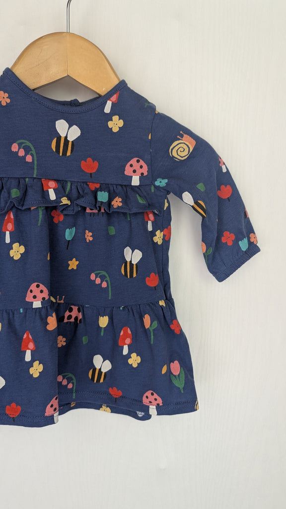 Next Blue Floral Dress - Girls 0-1 Month Next Used, Preloved, Preworn & Second Hand Baby, Kids & Children's Clothing UK Online. Cheap affordable. Brands including Next, Joules, Nutmeg Morrisons, TU, F&F, H&M.