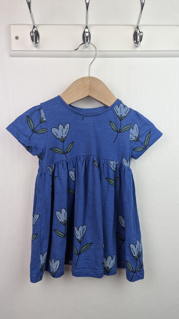 Next Blue Floral Dress - Girls 3-6 Months Little Ones Preloved Used, Preloved, Preworn & Second Hand Baby, Kids & Children's Clothing UK Online. Cheap affordable. Brands including Next, Joules, Nutmeg Morrisons, TU, F&F, H&M.