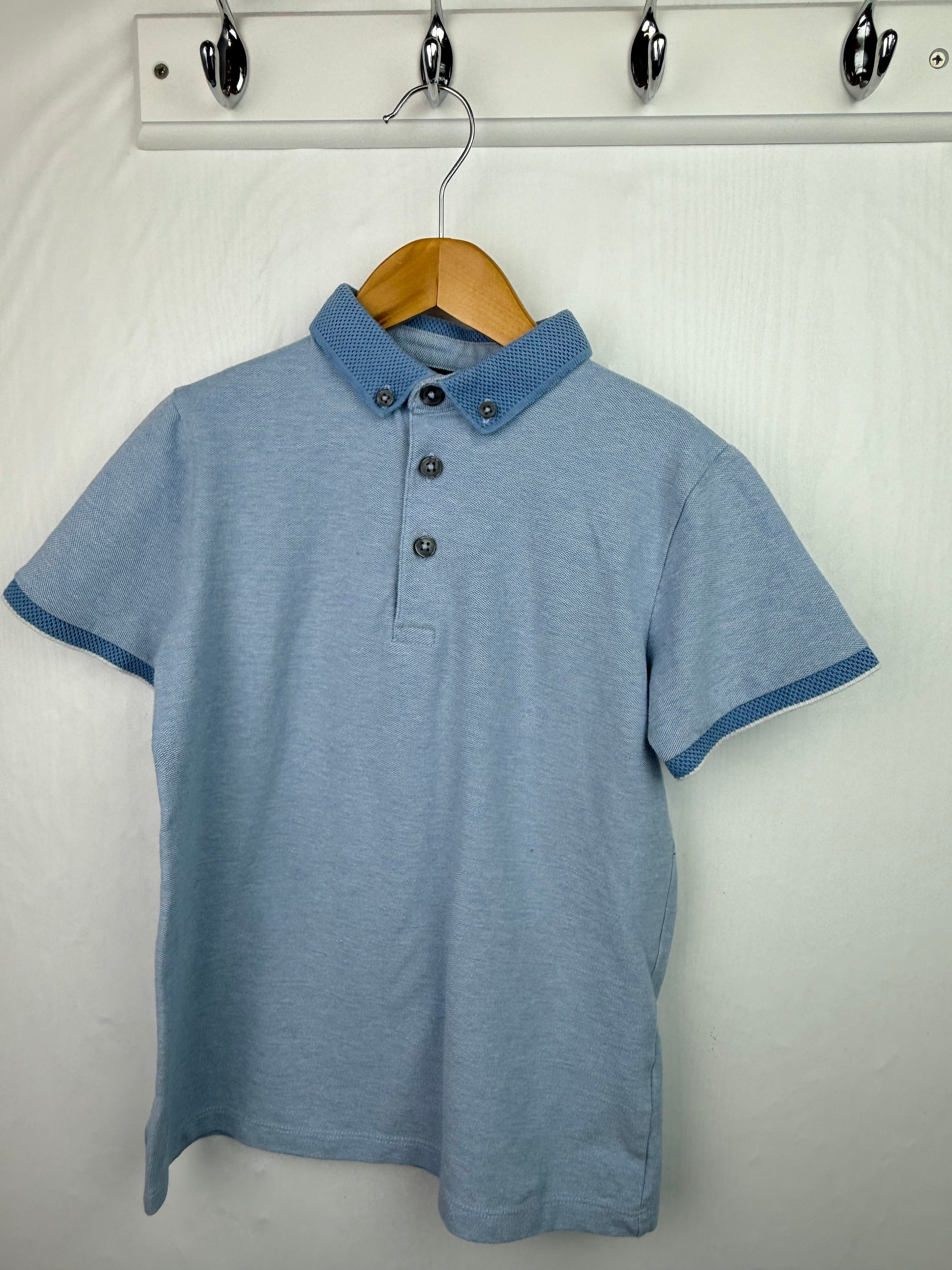 Next Blue Polo Shirt - Boys 8 Years - Little Ones Preloved. Second Hand Children's & Preloved Baby, Kids, Girls & Boys Clothes. UK online