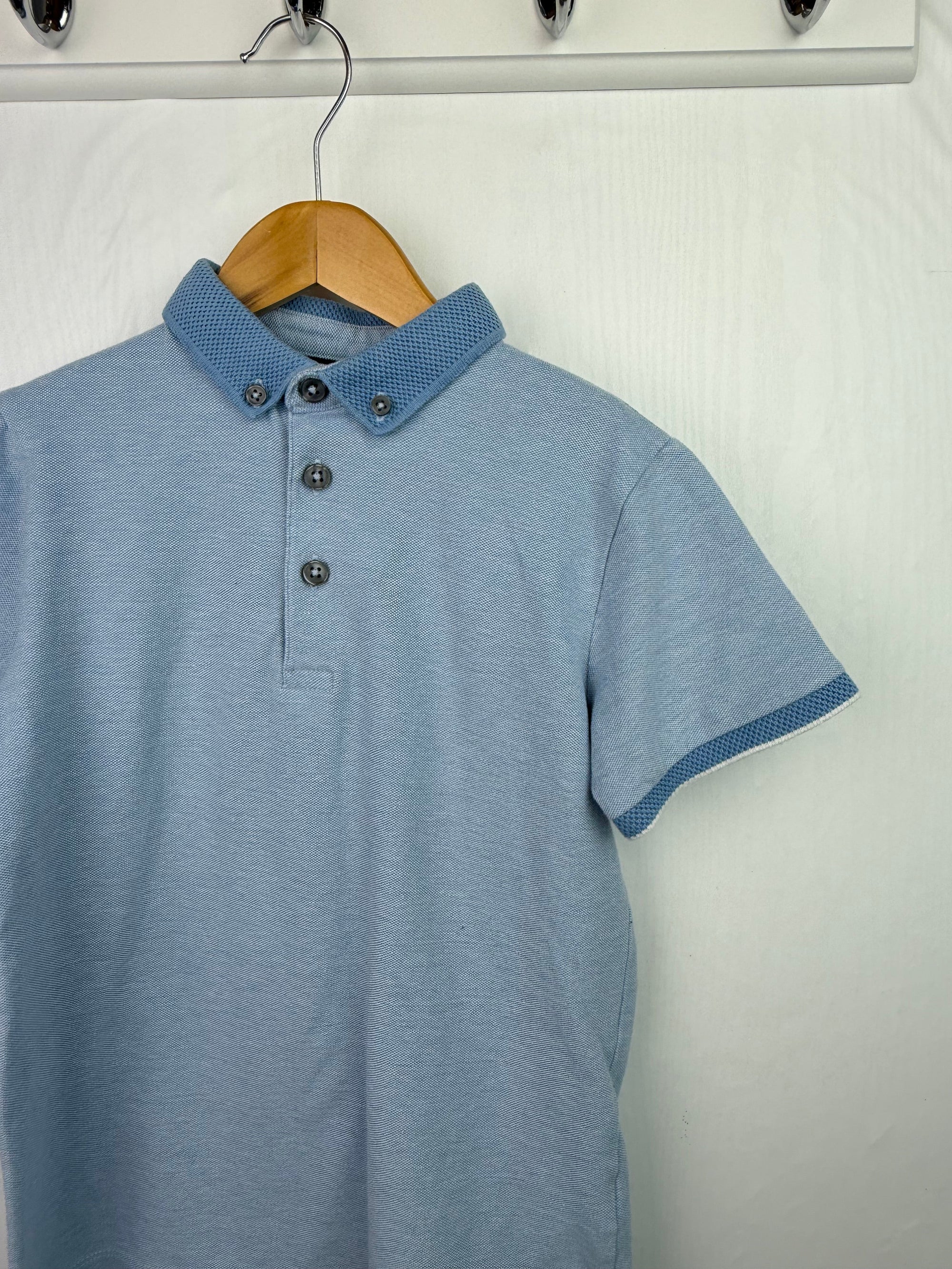 Next Blue Polo Shirt - Boys 8 Years - Little Ones Preloved. Second Hand Children's & Preloved Baby, Kids, Girls & Boys Clothes. UK online