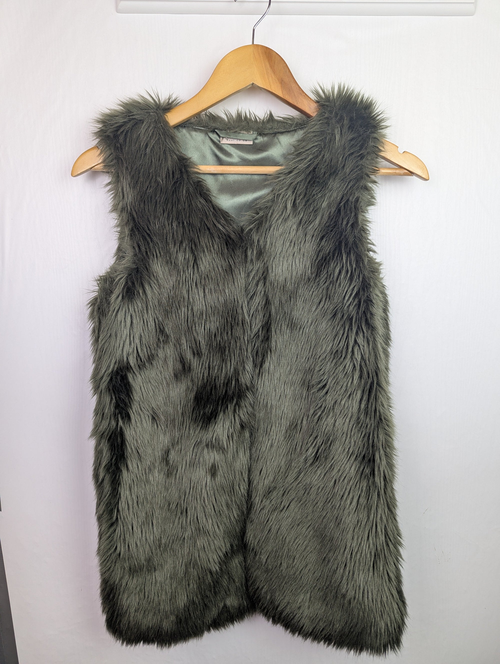 Next Brown Long Faux Fur Gillet - Girls 12 Years - Little Ones Preloved. Second Hand Children's & Preloved Baby, Kids, Girls & Boys Clothes. UK online