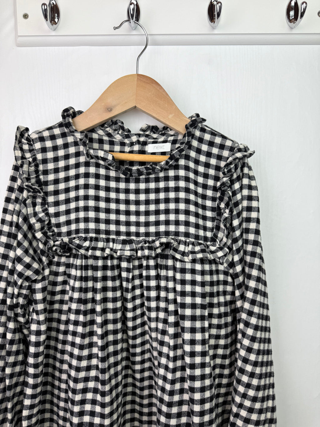 Next Checked Long Sleeve Dress - Girls 8 Years - Little Ones Preloved. Second Hand Children's & Preloved Baby, Kids, Girls & Boys Clothes. UK online