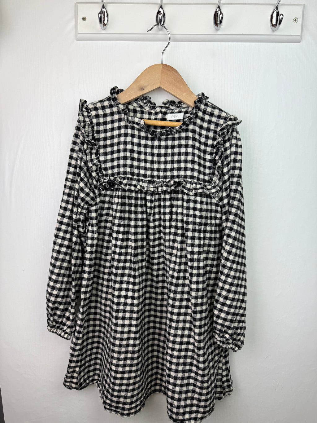 Next Checked Long Sleeve Dress - Girls 8 Years - Little Ones Preloved. Second Hand Children's & Preloved Baby, Kids, Girls & Boys Clothes. UK online