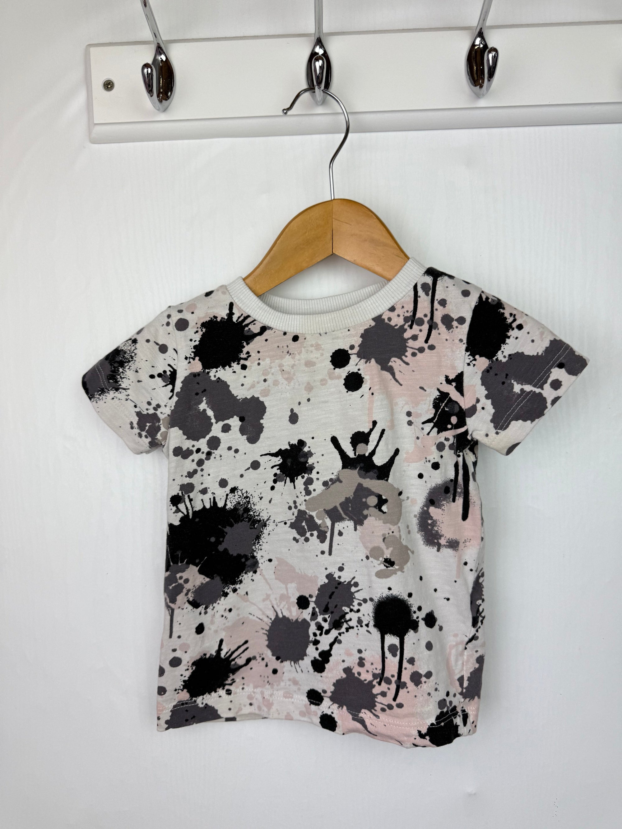 Next Colour Splash Short Sleeve Top - Boys 6 - 9 Months - Little Ones Preloved. Second Hand Children's & Preloved Baby, Kids, Girls & Boys Clothes. UK online