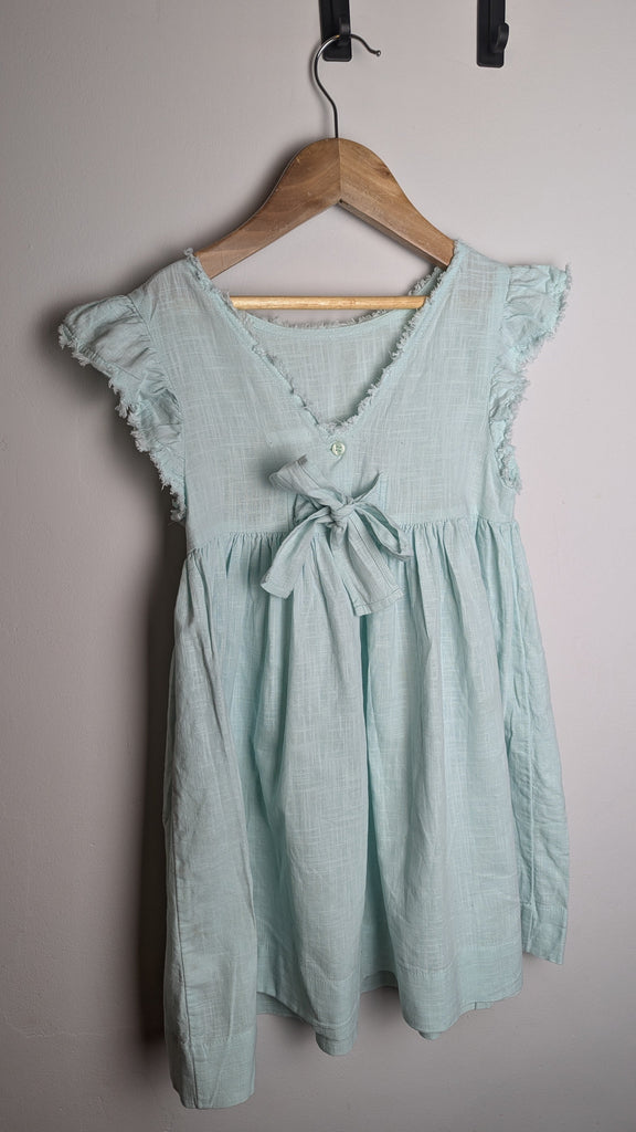 Next Cotton Light Green Dress - Girls 6-7 Years Little Ones Preloved Used, Preloved, Preworn & Second Hand Baby, Kids & Children's Clothing UK Online. Cheap affordable. Brands including Next, Joules, Nutmeg Morrisons, TU, F&F, H&M.