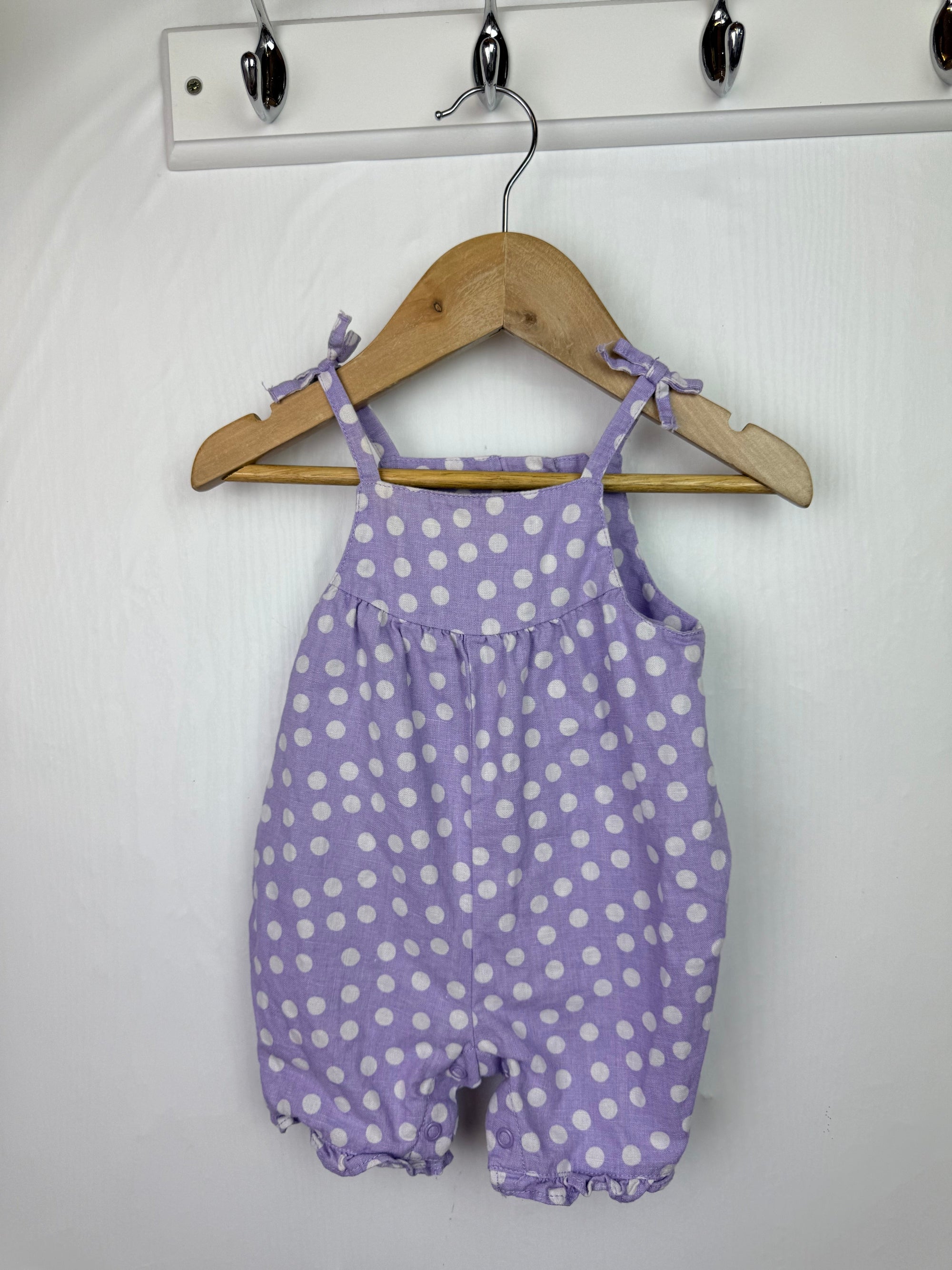 Next Cotton & Linen Romper - Girls 0 - 3 Months - Little Ones Preloved. Second Hand Children's & Preloved Baby, Kids, Girls & Boys Clothes. UK online