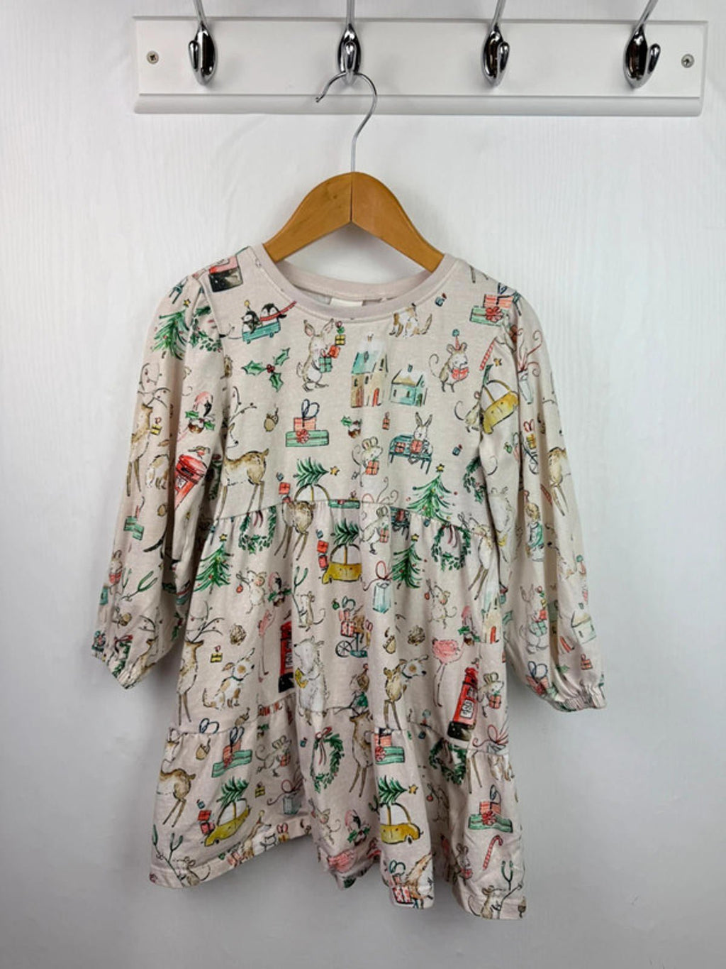 Next Cream Christmas Dress - Girls 3 - 4 Years - Little Ones Preloved. Second Hand Children's & Preloved Baby, Kids, Girls & Boys Clothes. UK online