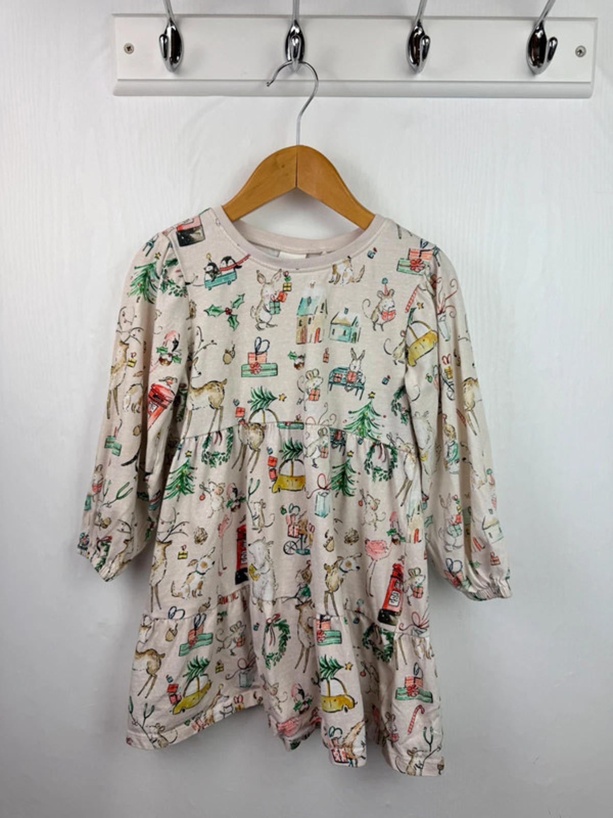 Next Cream Christmas Dress - Girls 3 - 4 Years - Little Ones Preloved. Second Hand Children's & Preloved Baby, Kids, Girls & Boys Clothes. UK online