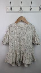 Next Cream Polka Dot Top - Girls 5 Years - Little Ones Preloved. Second Hand Children's & Preloved Baby, Kids, Girls & Boys Clothes. UK online