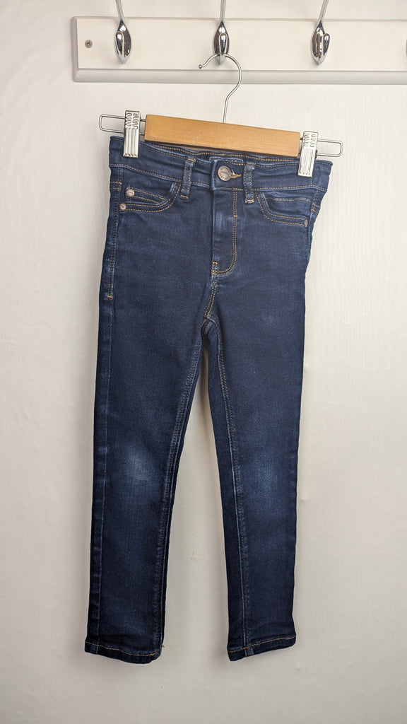 Next Dark Blue Denim Jeans - Boys 4 Years Little Ones Preloved Used, Preloved, Preworn & Second Hand Baby, Kids & Children's Clothing UK Online. Cheap affordable. Brands including Next, Joules, Nutmeg Morrisons, TU, F&F, H&M.