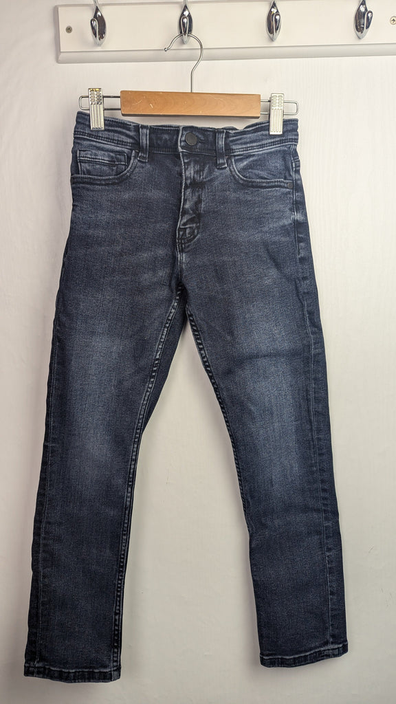 Next Dark Blue Denim Jeans - Boys 8 Years Little Ones Preloved Used, Preloved, Preworn & Second Hand Baby, Kids & Children's Clothing UK Online. Cheap affordable. Brands including Next, Joules, Nutmeg Morrisons, TU, F&F, H&M.